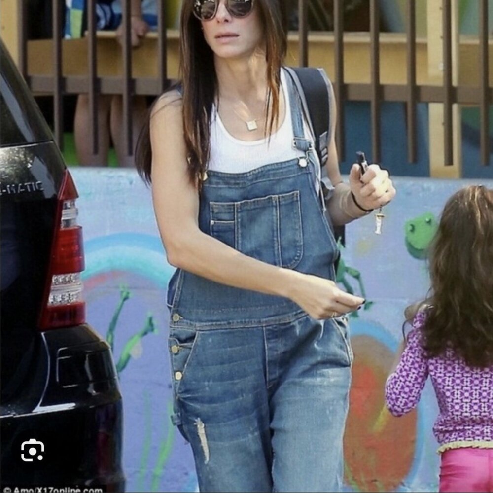 Frame Le Garcon Crop Boyfriend Overalls